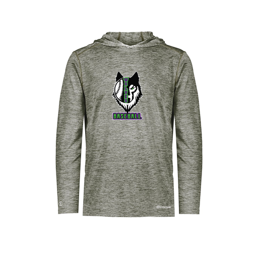 [FOLHCGGY-AS-LOGO1] Decker Men's Charge Hoodie (Adult S, Gray, Logo 1)