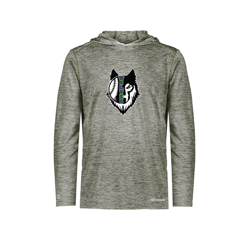 [FOLHCGGY-AS-LOGO2] Decker Men's Charge Hoodie (Adult S, Gray, Logo 2)