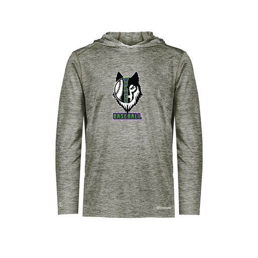 [FOLHCGGY-YS-LOGO1] Decker Youth Charge Hoodie (Youth S, Gray, Logo 1)