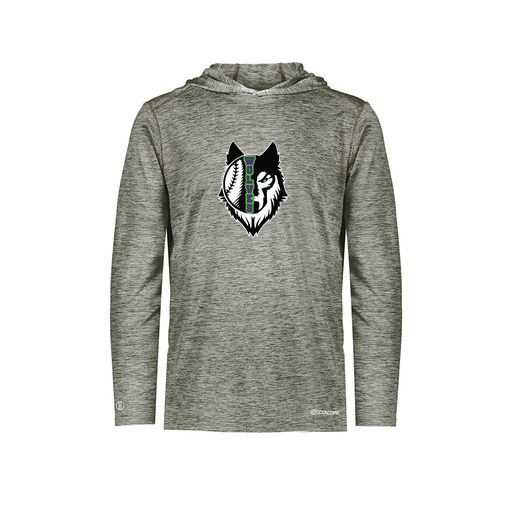 [FOLHCGGY-YS-LOGO2] Decker Youth Charge Hoodie (Youth S, Gray, Logo 2)