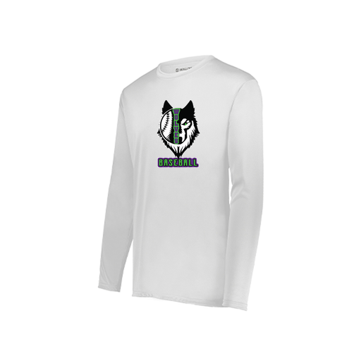 [222822.005.XS-LOGO1] Men's LS Smooth Sport Shirt (Adult XS, White, Logo 1)