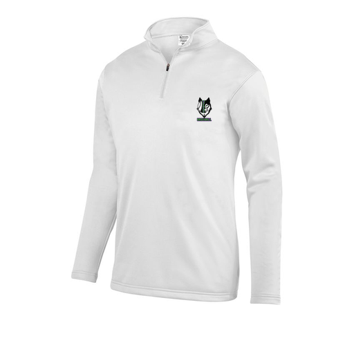 [FOLQFFWH-YS-LOGO1] Decker Youth FlexFleece 1/4 Zip (Youth S, White, Logo 1)
